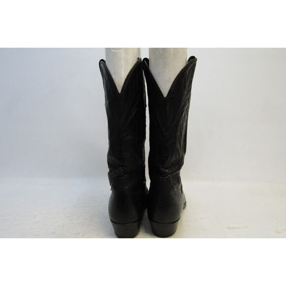 Mens Size 10.5 D Black Leather Western Cowboy Boots main image 8